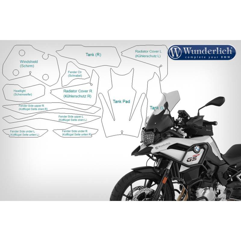 Protection complète BMW F750GS - Wunderlich 28224-000