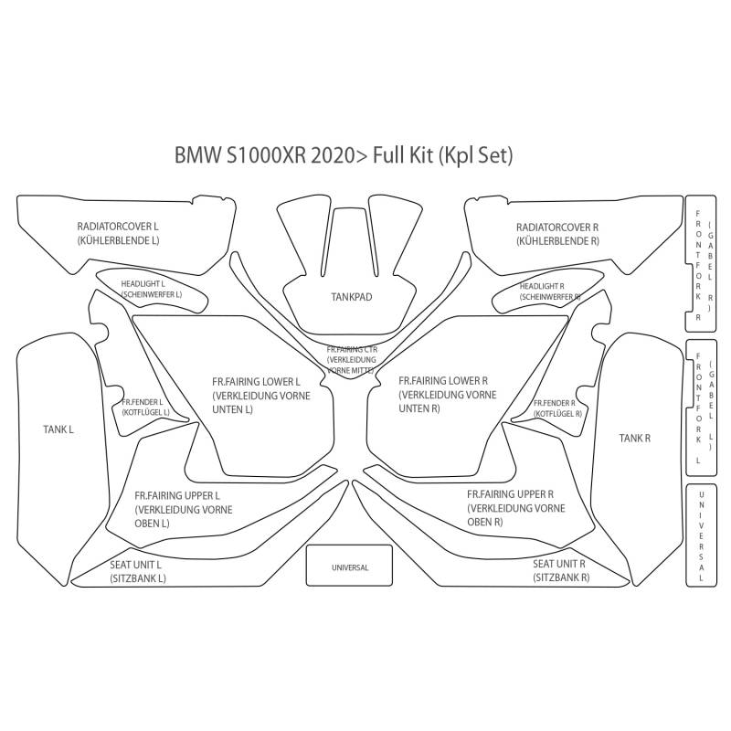 Protection complète BMW S1000XR - Wunderlich 35970-400