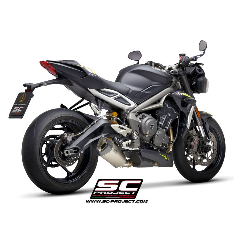 Silencieux Triump Street Triple 765 2020 - SC Project SC1-R Titane - T24-93T