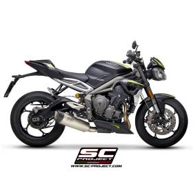 Silencieux Triump Street Triple 765 2020 - SC Project SC1-R Titane - T24-93T