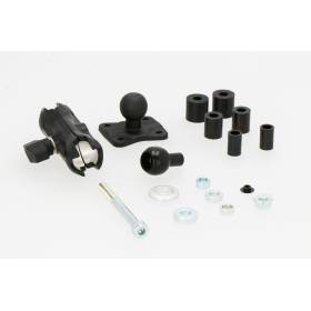 SW MOTECH Kit universel de support à boule 12,5 - 25,0 Trou diametre12,5mm-25,0mm. Boule GPS/Boule 1/Bras.