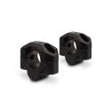 Réhausseur de guidon Ø 28 mm Hauteur 20 mm / SW Motech Noir Fraisé