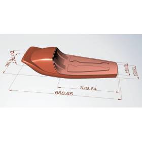 SELLE FLAT TRACK BROWN TYPE 46 L : 67cms