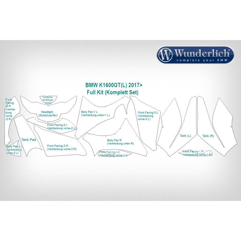 Film protecteur BMW K1600GT - Wunderlich 41790-206