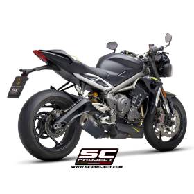 Silencieux Triump Street Triple 765 2020 - SC Project SC1-R Titane Noir