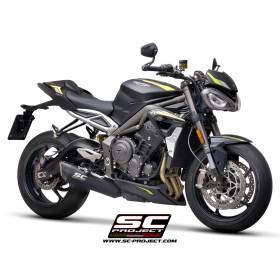 Silencieux Triump Street Triple 765 2020 - SC Project SC1-R Titane Noir