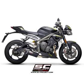 Silencieux Triump Street Triple 765 2020 - SC Project SC1-R Carbone