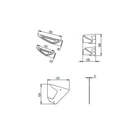 Ailerons de carénage Yamaha MT-09 / Puig 20380R