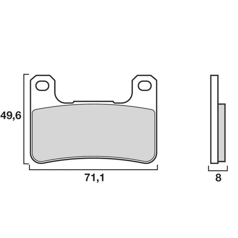 PLAQUETTES DE FREINS BREMBO 07SU27RC