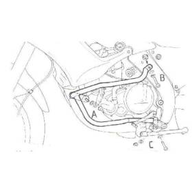 Pare-carters Aprilia Pegaso 650/Garda (1997-2004) / Hepco-Becker