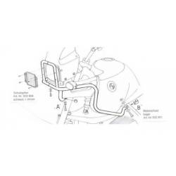 Protection réservoir BMW R850GS / R1100GS - Hepco-Becker Silver