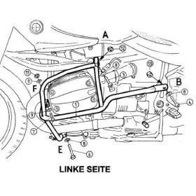 Pare cylindre BMW R850R - R1100R / Hepco-Becker 502902 00 01