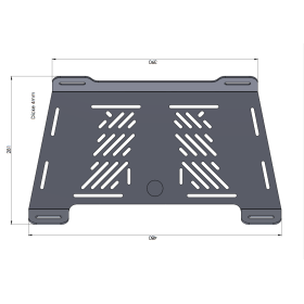 Extension porte bagage R1150GS Adv / Hepco-Becker 800634 00 09