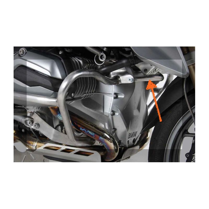 Renfort protection moteur BMW R1200GS LC - Hepco-Becker 700008781