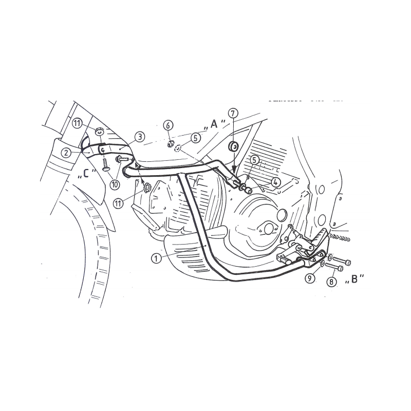 Protection moteur Cagiva Gran Canyon 900 1998-1999