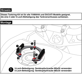 Support sacoche réservoir Ducati Monster 750 - Hepco-Becker 506740 00 09