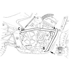 Protection moteur CB600F 1998-2006 / Hepco-Becker 501117 00 02