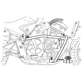 Protection moteur Honda CBF600 2004-2007 / Hepco-Becker