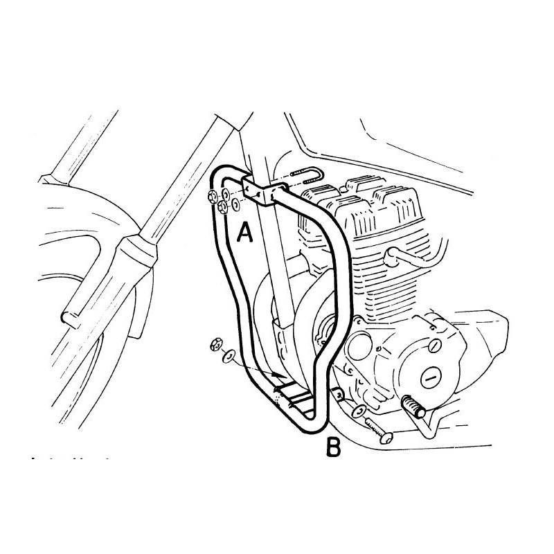 Protection moteur Honda CM 125 (1982-1986) / Hepco-Becker