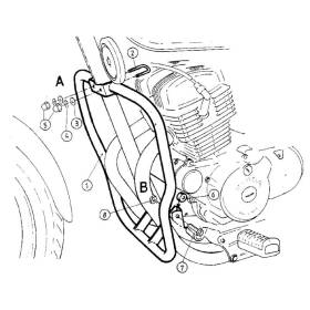 Protection moteur Honda CMX250 Rebel - Hepco-Becker 501114 00 02