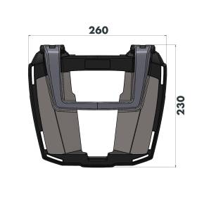 Support top-case Africa Twin Adv Sports - Hepco 6629510 01 01