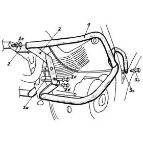 Protection moteur XT600 Ténéré - Hepco-Becker 502400 00 01