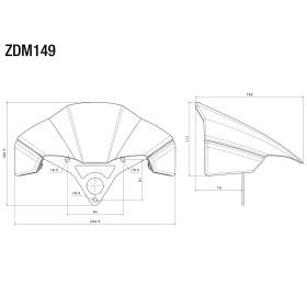 Saute-vent Ducati Streetfighter V4 1100 - Rizoma ZDM149K