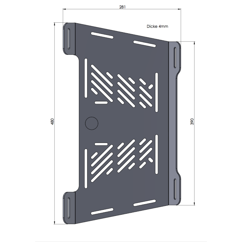 Extension porte bagage XL600V Transalp 87-00 / Hepco 800171 00 09