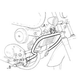 Protection moteur VT 125 C2 Shadow - Hepco-Becker 501120 00 02