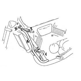 Protection moteur Honda VF 750 C - Hepco-Becker 501107 00 02