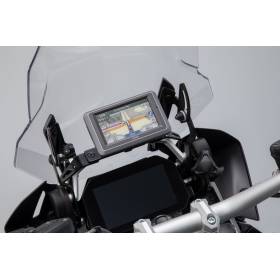 Support GPS pour cockpit Noir. BMW R 1200 GS (12-), R 1250 GS (18-).