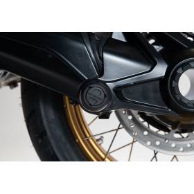 Roulettes de protection pour bras oscillant Noir. Modèles BMW avec monolever à l'arrière.