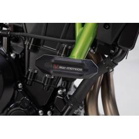 Kit de patins de cadre Noir. Kawasaki Z650 (16-).