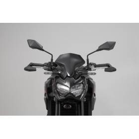 Protège leviers avec déflecteur de vent Noir. Kawasaki Z 900 (16-).