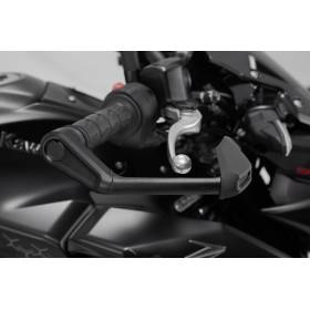 Protège leviers avec déflecteur de vent Noir. Kawasaki Z 900 (16-).