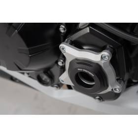 Protection de couvercle de carter moteur Noir/Gris. Kawasaki Z900 (16-)/Z900RS (17-).