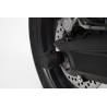 Roulettes de protection pour bras oscillant Noir. KTM 1050/1090/1190 Adv, 1290 SAdv.