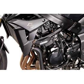 Kit de patins de cadre Noir. Suzuki GSR 750 (11-16).