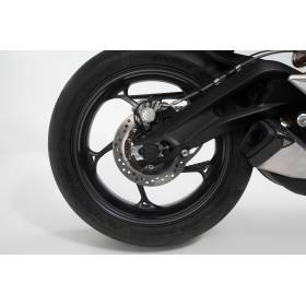 Roulettes de protection pour bras oscillant Noir. Suzuki GSX-S1000 / F, Honda CB1100RR.