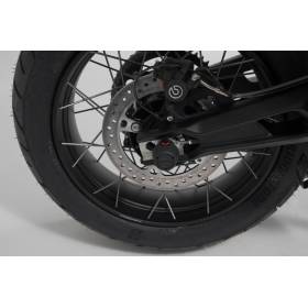 Roulettes de protection pour bras oscillant Noir. Triumph Tiger 800 (10-)/ 900 (19-).