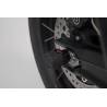 Roulettes de protection pour bras oscillant Noir. Triumph Tiger 800 (10-)/ 900 (19-).