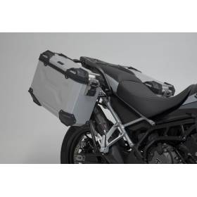 Kit valises TRAX ADV + Akrapovic Gris anodisé. 45/37 l. Triumph Tiger 900 (19-).