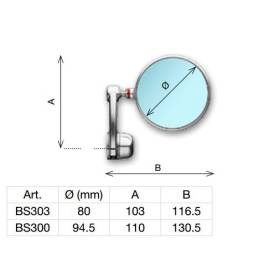 RÉTROVISEUR SPY-ARM RIZOMA BS303