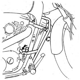 Protection moteur Honda VT1100C - Hepco-Becker 501110 00 02