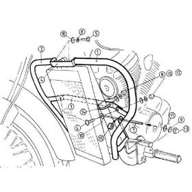 Protection moteur VT 750 D2 Black Widow - Hepco-Becker 501918 00 02