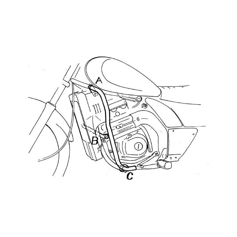 Protection moteur Kawasaki EL 250 / EL 252 - Hepco-Becker 501206 00 02