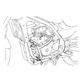 Protection moteur Kawasaki ER-5 (97-00) - Hepco-Becker 501212 00 01