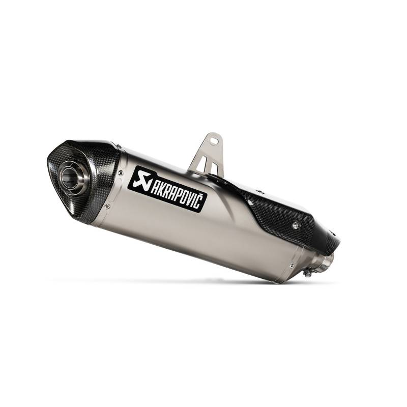 Système d'échappement Akrapovic Slip On Gris anodisé. Triumph Tiger 900 Modelle (19-).