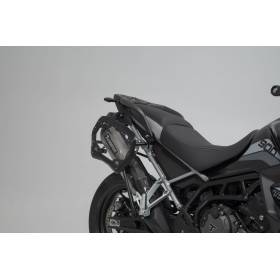 Système d'échappement Akrapovic Slip On Gris anodisé. Triumph Tiger 900 Modelle (19-).