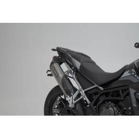 Système d'échappement Akrapovic Slip On Gris anodisé. Triumph Tiger 900 Modelle (19-).